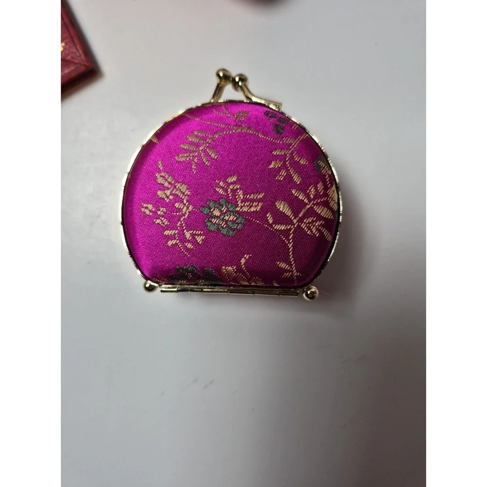 Lot‎ of 8 Asian Silk Brocade Jewelry Pouches & Coin Purses Mixed Colors & Styles